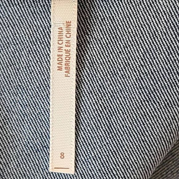 Free People Women's Mini Denim Skirt Back Zip Casual High Rise Blue Size 8 - Picture 5 of 10